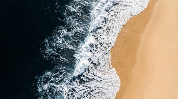 Aerial Ocean Shoreline