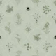 Botanical Wildflowers & Bees - Sage Green
