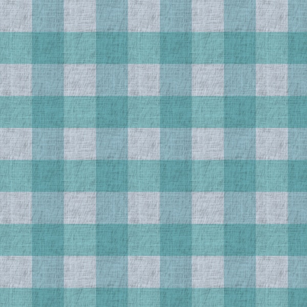 Teal Gingham Linen Texture