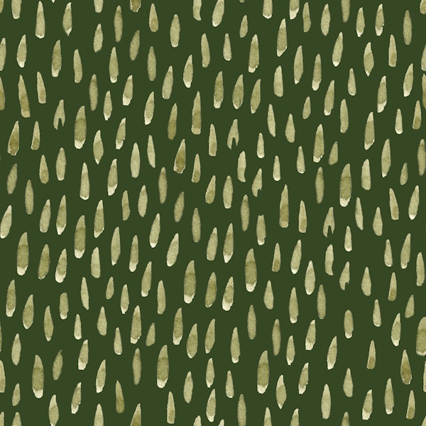 Deep Green Watercolor Strokes