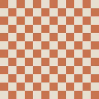 Warm Orange Beige Chessboard tapeta