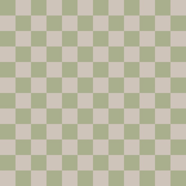 Pastel Green Cream Checker