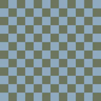 Muted Blue Green Checkered Grid behang