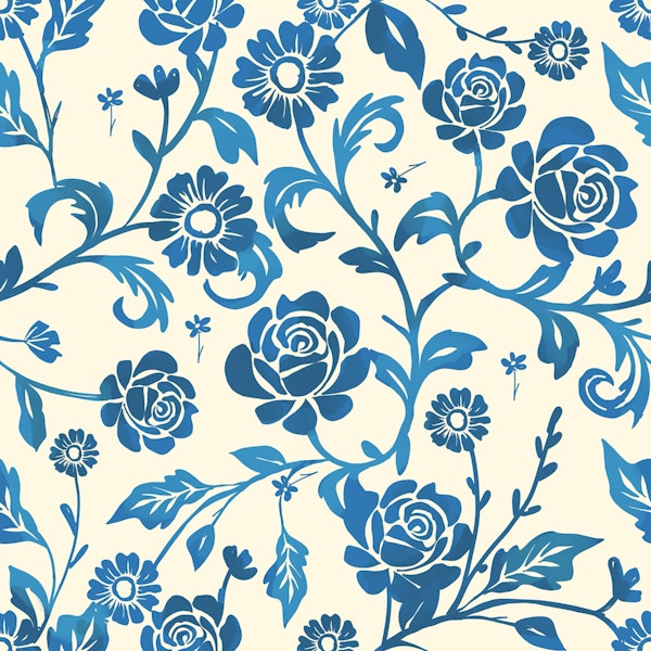 Vintage Blue Rose Garden