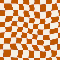 Warped Checkerboard - Brick wallpaper