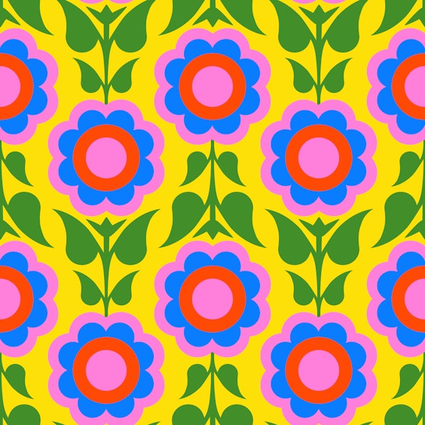 Retro Bold Blooms