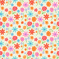 Cute Bright Floral Meadow tapeta
