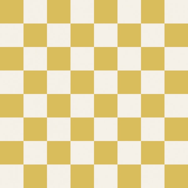 Midcentury Mustard Checks