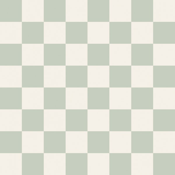 Muted Sage Checkered Tiles