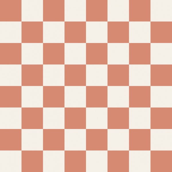 Soft Coral Gingham Squares