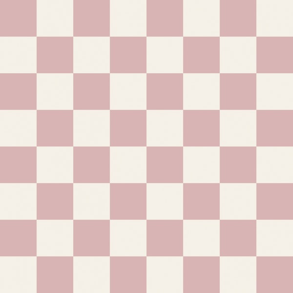 Blush Cream Checkerboard