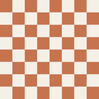 Modern Checkered Terra Cotta tapete
