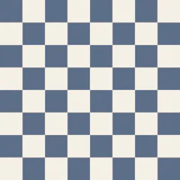 Navy Blue Cream Checkerboard tapete