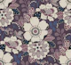 Dark Purple Moody Floral - Textured