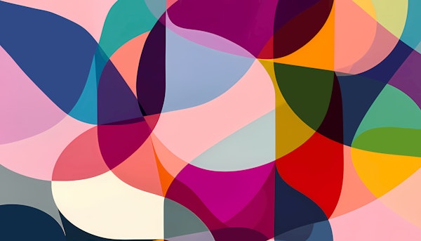 Modern Abstract Color Waves