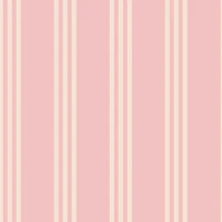 Girly Coquette Striped Blush Pink Cream behang