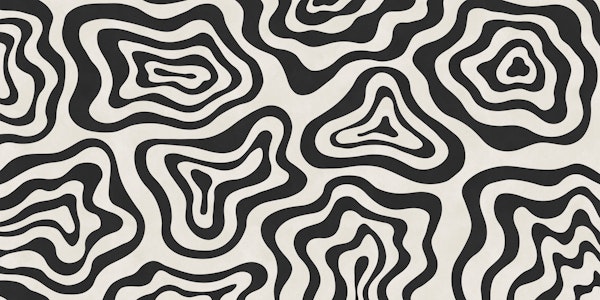 Black White Topographic Waves