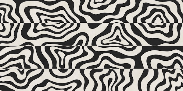 Monochrome Wavy Contours