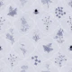 Botanical Wildflowers & Bees - Dusty Blue