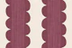 Burgundy Scallop Stripe - Mid Century Modern