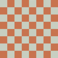 Rust Orange Sage Checkered wallpaper