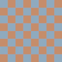 Dusty Blue Terracotta Checkerboard wallpaper