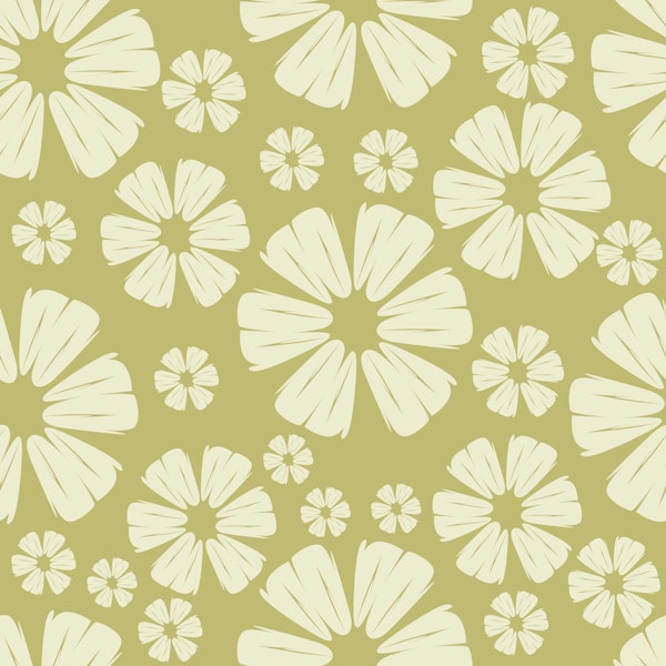 Light Olive Floral Artwork