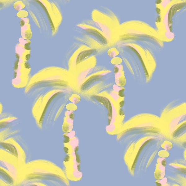 Pastel Palm Breeze