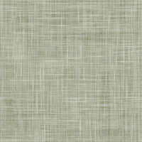 Sage green linen look woven textured wallpaper