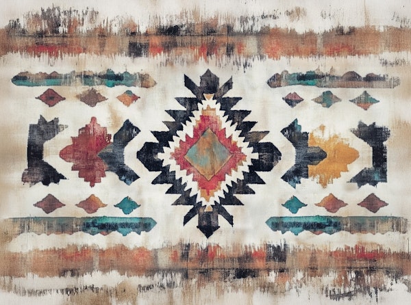 Watercolour Ikat