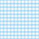 Blue Gingham with Tiny Flowers