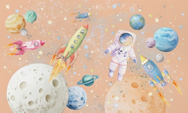 Dreamy Space Adventure Orange