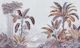 Mauve Bamboo and Banana Palms Painting
