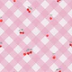 Pink Gingham Cherries