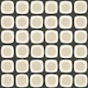 Retro Mod Rounded Squares - black beige