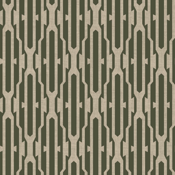 Modern Geometric Structure – Green & Beige