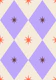 Retro Geometric Star Center violet