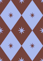 Retro Geometric Star Center blue wallpaper