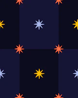 Scandi Starburst Check blue tapetit