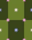Scandi Starburst Check green