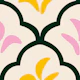Indian Floral Arches yellow pink