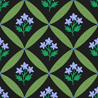 English Floral Blooms light blue wallpaper