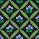 English Floral Blooms light blue