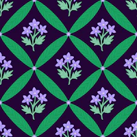 English Floral Blooms lilac wallpaper