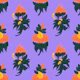 Indian Floral Bloom orange