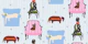 Dogs on Vintage Chairs
