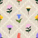 Whimsical Wildflower Lattice white