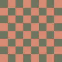 Midcentury Sage Check Squares tapet