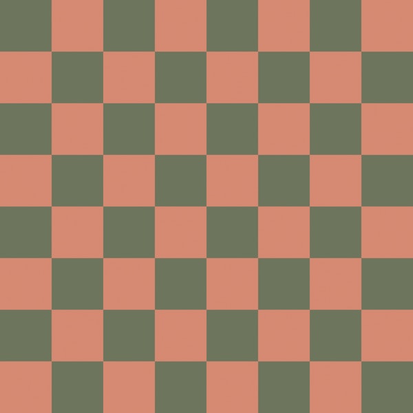Midcentury Sage Check Squares