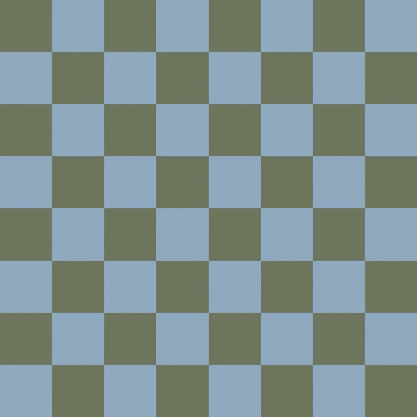 Minimal Checker Squares Sage Blue